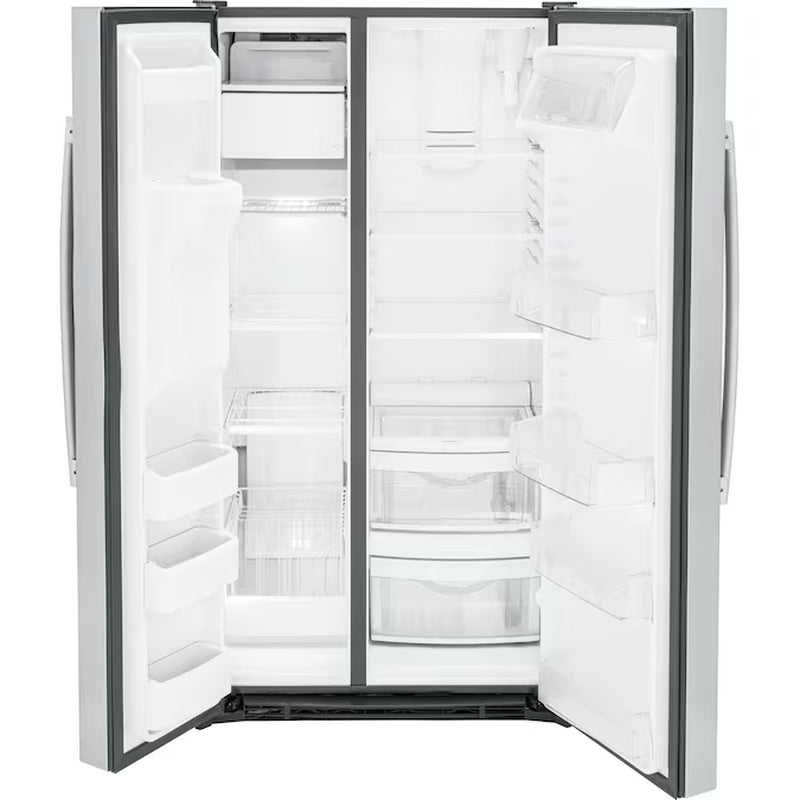 25.3-Cu Ft Side-By-Side Refrirator with Ice Maker, Water and Ice Dispenser (Stainless Steel)