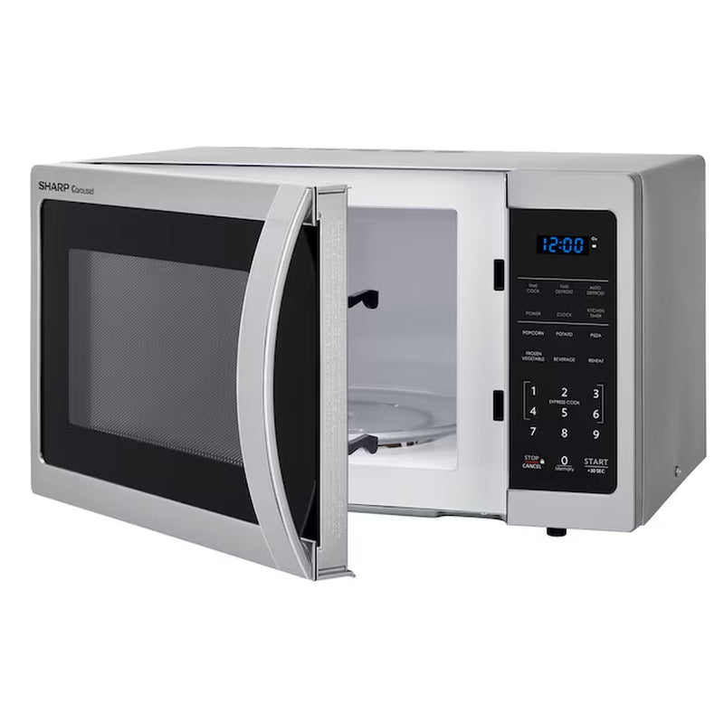 0.9-Cu Ft Small 900-Watt Countertop Microwave (Stainless Steel)