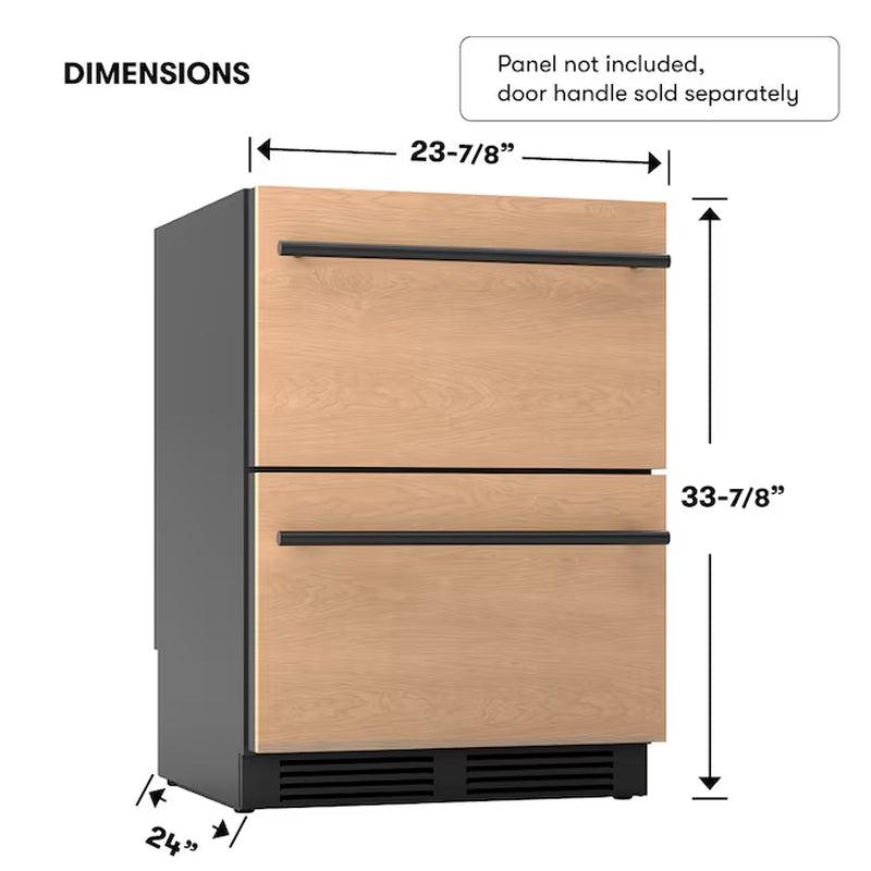 Presrv Dual Zone 24-Inches 2 -Drawer Built-In Drawer Refrigerator ( Panel Ready )