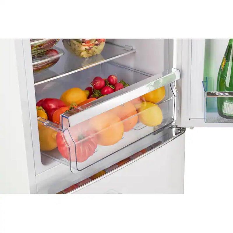 Off-Grid 10.0-Cu. Feet Counter-Depth Bottom-Freezer Refrigerator Marshmallow White )