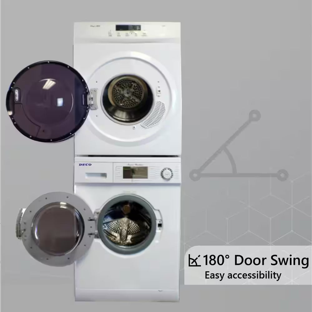 Pro3 Compact 110V Set Washer 1.6 Cu. Ft. +Dryer Vented 3.5Cu.Ft Sensor/Refresh