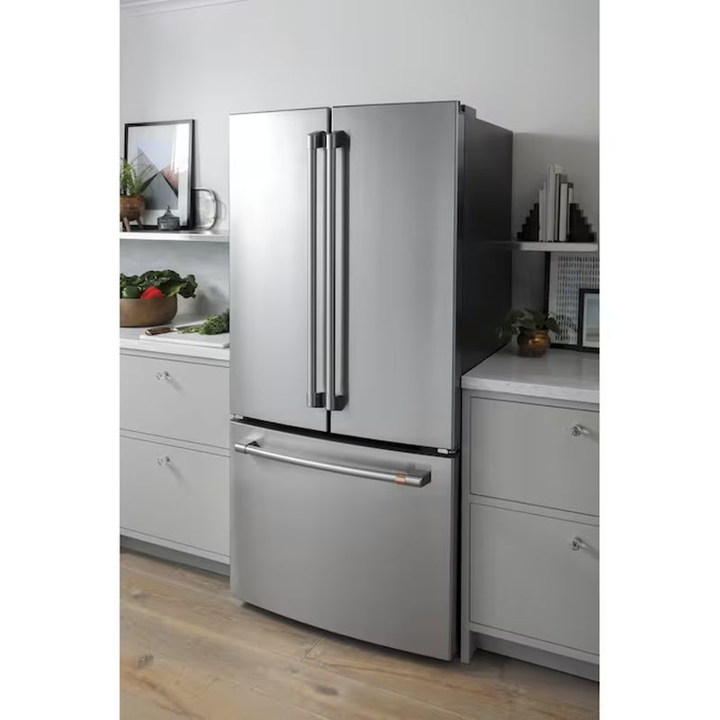 Counter-Depth 18.6-Cu. Feet 3 -Door French Door Refrigerator with Ice Maker with Water Dispenser ( Stainless Steel ) ENERGY STAR Certified