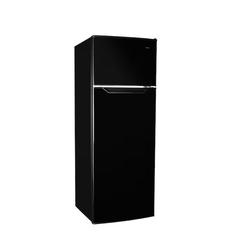 7.4-Cu Ft Counter-Depth Top-Freezer Refrigerator (Black) ENERGY STAR