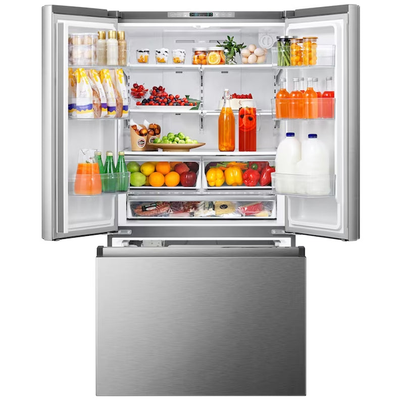 Pureflat Standard-Depth 26.6-Cu. Feet 3 -Door French Door Refrigerator with Ice Maker with Water Dispenser ( Fingerprint Resistant Stainless Steel ) ENERGY STAR Certified