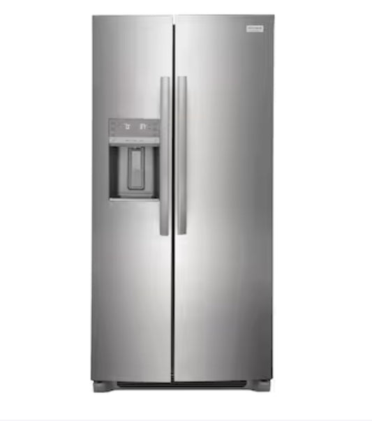 Gallery 22.3-Cu Ft Counter-Depth Side-By-Side Refrigerator with Ice Maker, Water and Ice Dispenser (Fingerprint Resistant Stainless Steel) ENERGY STAR