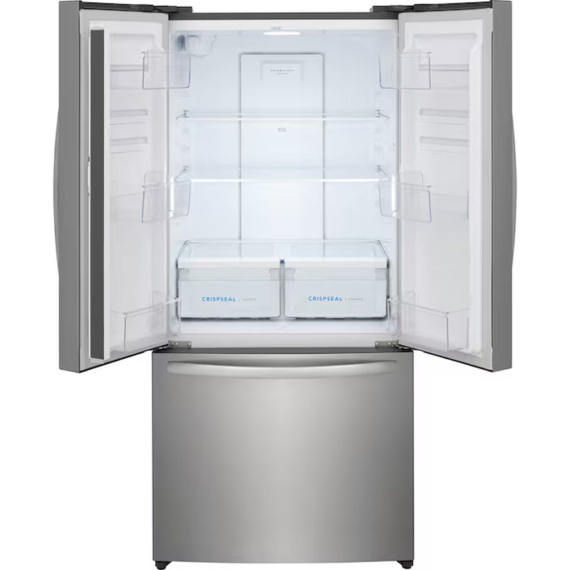 Counter-Depth 17.6-Cu. Feet 3 -Door French Door Refrigerator with Ice Maker ( Brushed Steel ) ENERGY STAR Certified