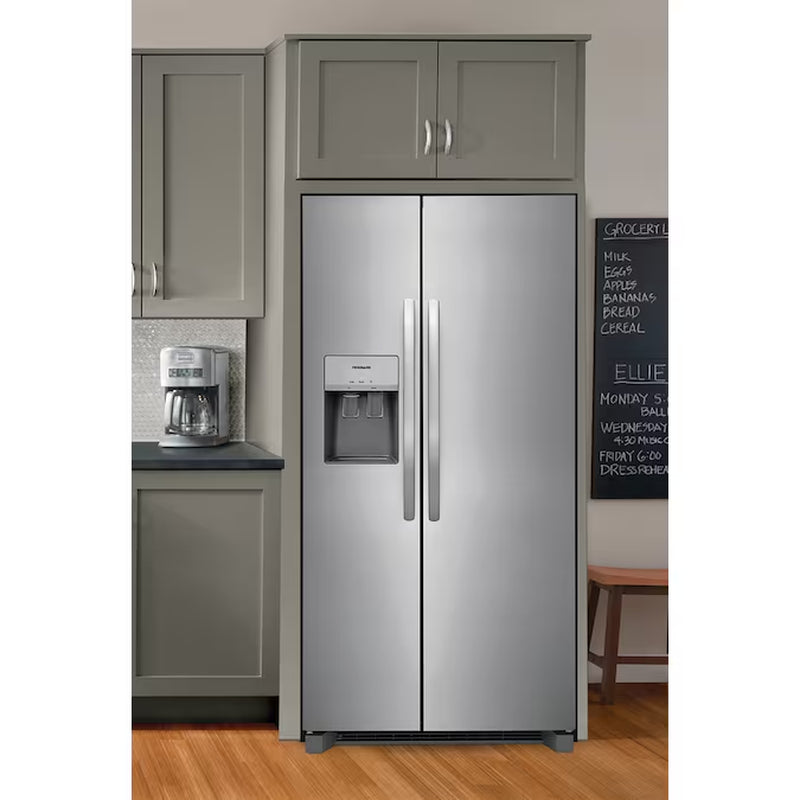 25.6-Cu Ft Side-By-Side Refrigerator with Ice Maker, Water and Ice Dispenser (Fingerprint Resistant Stainless Steel) ENERGY STAR