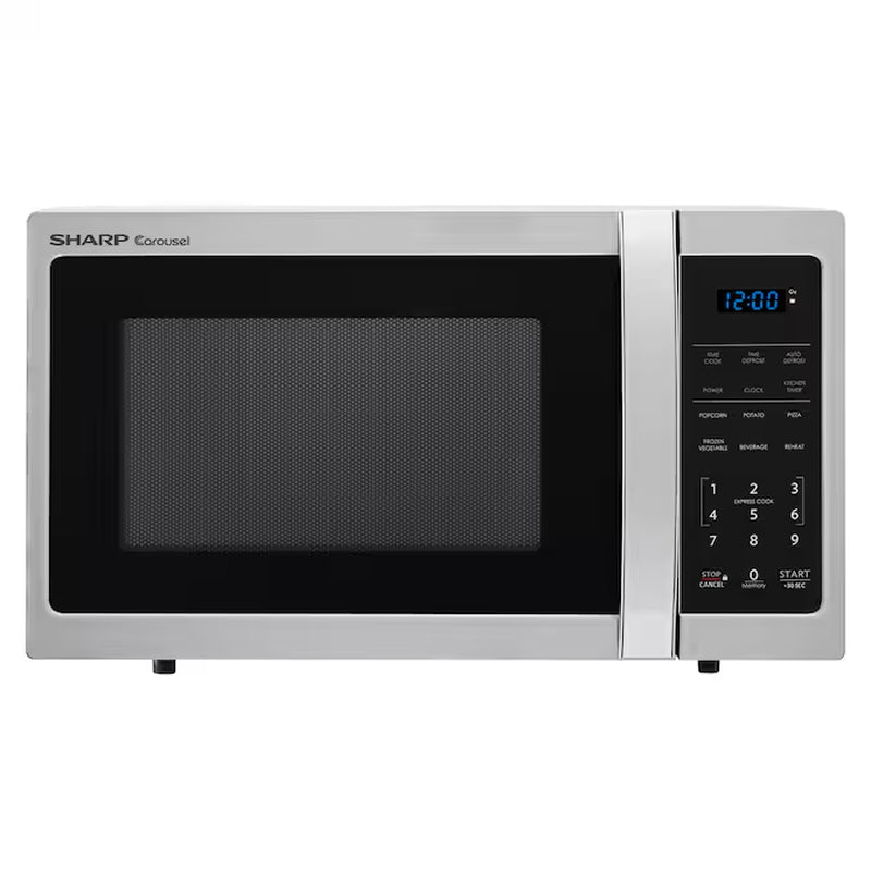 0.9-Cu Ft Small 900-Watt Countertop Microwave (Stainless Steel)