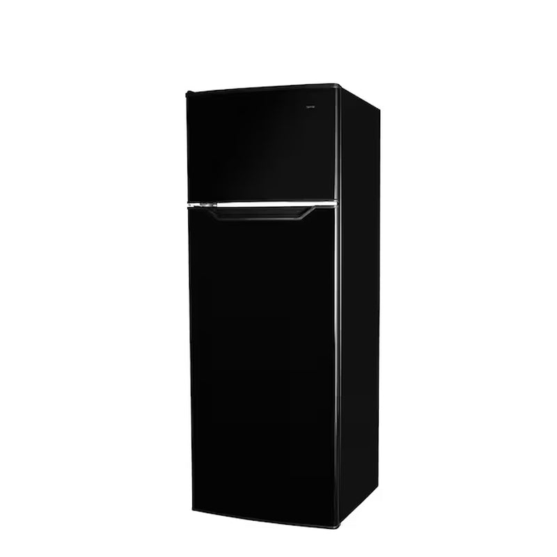 7.4-Cu Ft Counter-Depth Top-Freezer Refrigerator (Black) ENERGY STAR