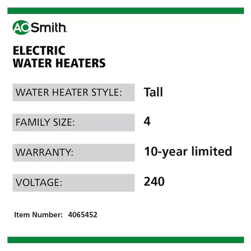 Signature 900 50-Gallon Tall 10-Year Warranty 240-Volt Smart Hybrid Heat Pump Water Heater with Leak Detection & Automatic Shut-Off