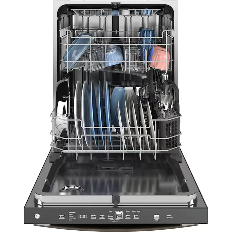 Dry Boost 24 Inch Top Control Built-In Dishwasher with Third Rack ( Finrprint-Resistant Stainless Steel ) ENERGY STAR Certified 47-Decibels Very Quiet Sound Level