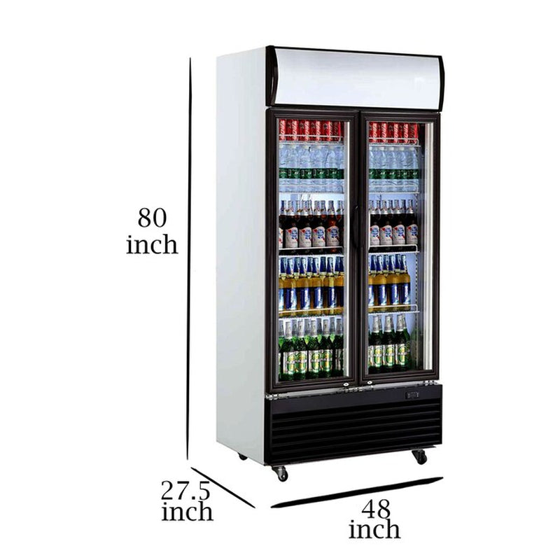 48-Inches W 400 -Can Capacity GLASS Built-In/Freestanding Indoor Beverage Refrigerator with Glass Door