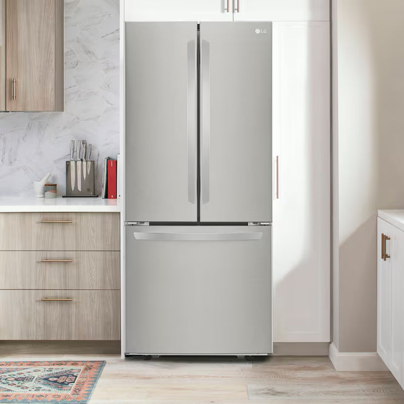 Standard-Depth 21.8-Cu. Feet 3 -Door French Door Refrigerator with Ice Maker ( Stainless Steel )