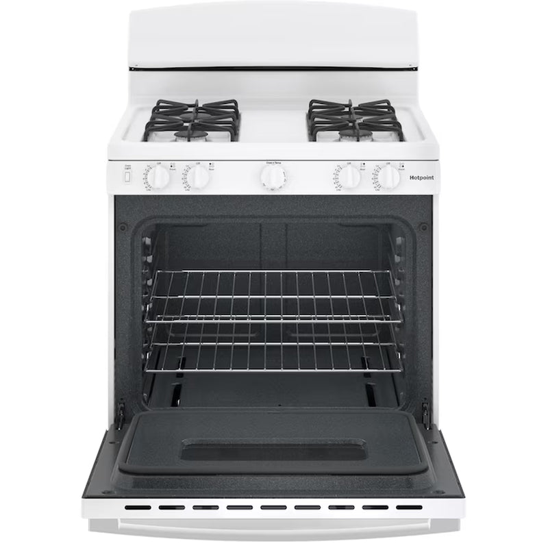 30-In 4 Burners 4.8-Cu Ft Freestanding Natural Gas Range (White)