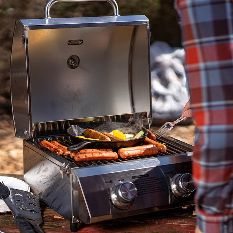 Stainless Steel 2-Burner Liquid Propane Gas Grill