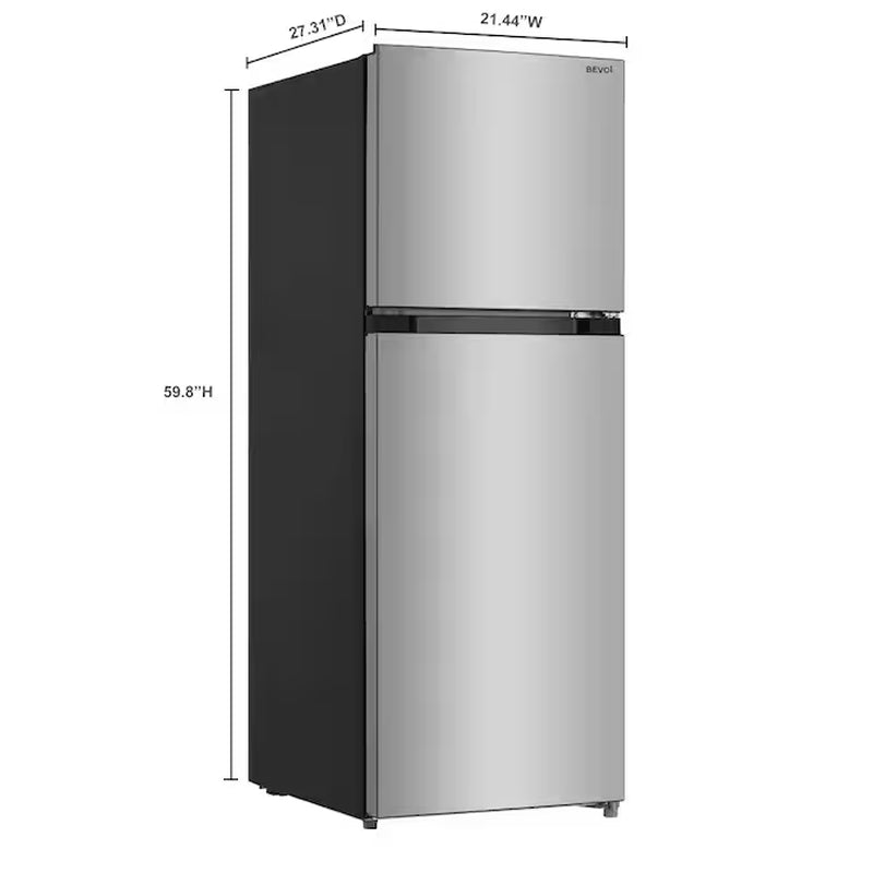 7.1-Cu Ft Counter-Depth Top-Freezer Refrigerator (Stainless Steel)