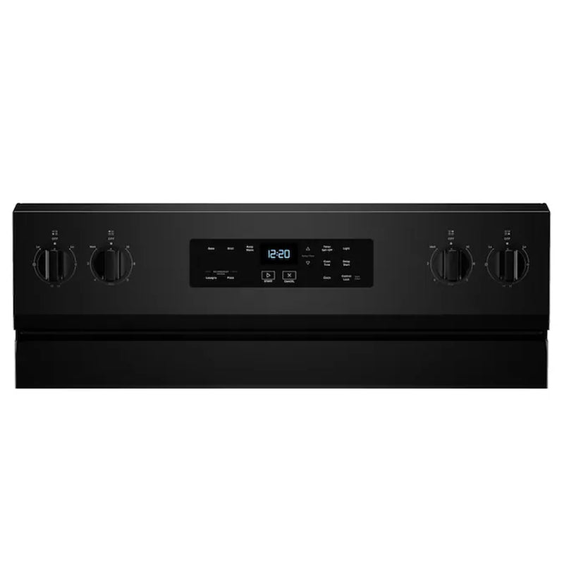 Flexible Cooktop 30-In Glass Top 4 Burners 5.3-Cu Ft Freestanding Electric Range (Black)