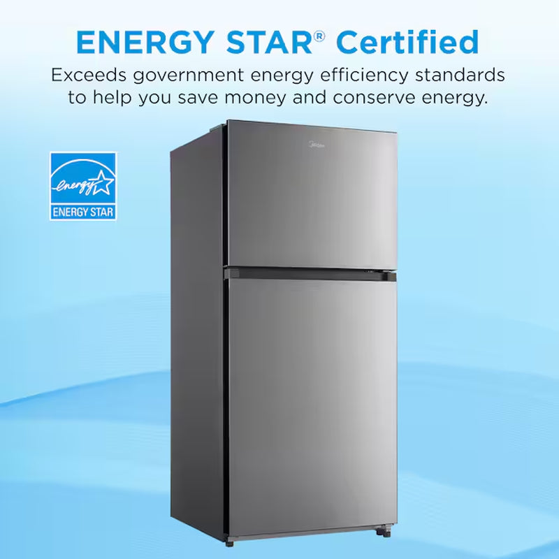 Fingerprint Resistant 18.1-Cu Ft Top-Freezer Refrigerator (Stainless Steel) Garage Ready ENERGY STAR