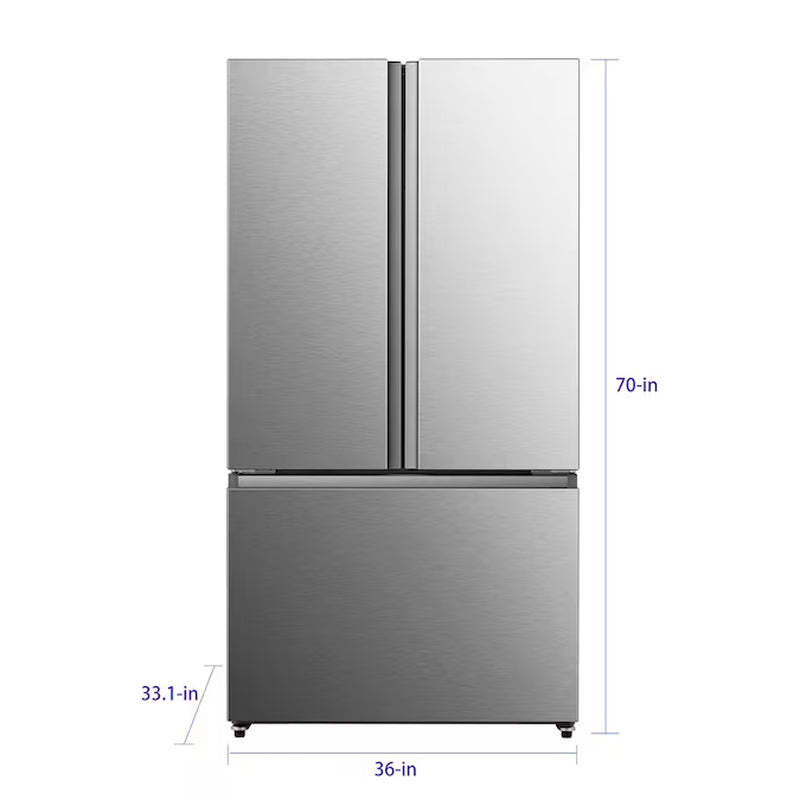 Pureflat Standard-Depth 26.6-Cu. Feet 3 -Door French Door Refrigerator with Ice Maker with Water Dispenser ( Fingerprint Resistant Stainless Steel ) ENERGY STAR Certified