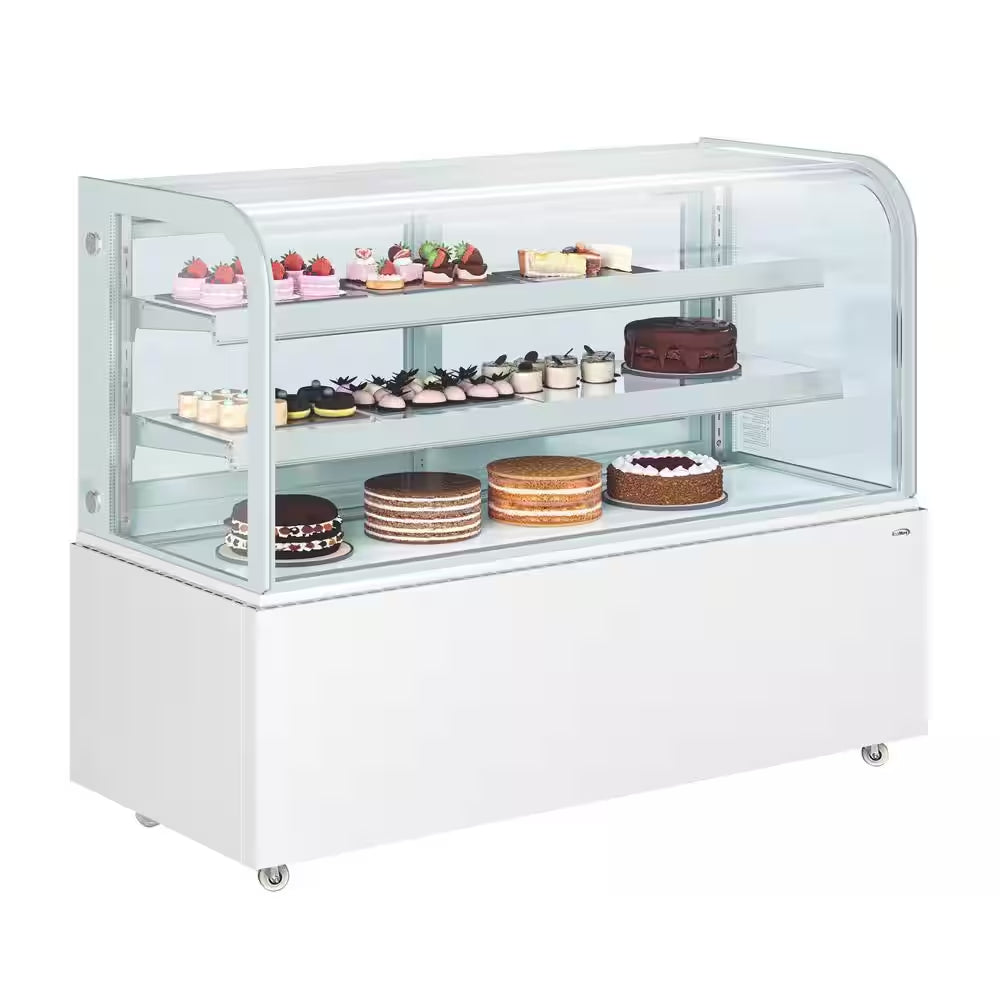 60 In. Refrigerated Bakery Display Case, 18 Cu. Ft. in White