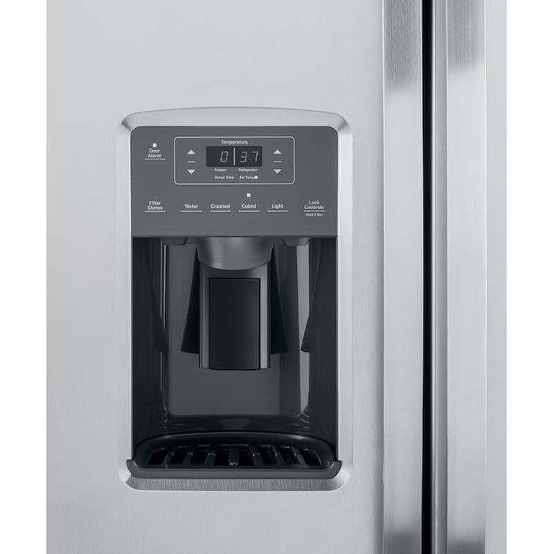 25.3-Cu Ft Side-By-Side Refrirator with Ice Maker, Water and Ice Dispenser (Stainless Steel)