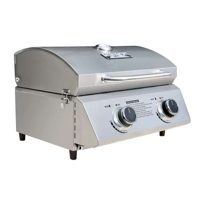 Stainless Steel 2-Burner Liquid Propane Gas Grill