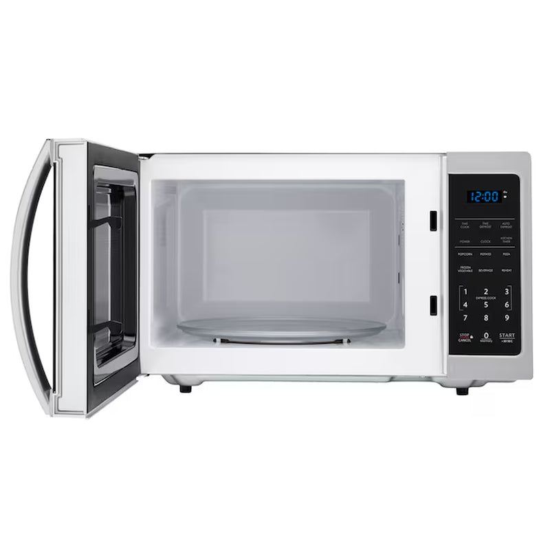 0.9-Cu Ft Small 900-Watt Countertop Microwave (Stainless Steel)