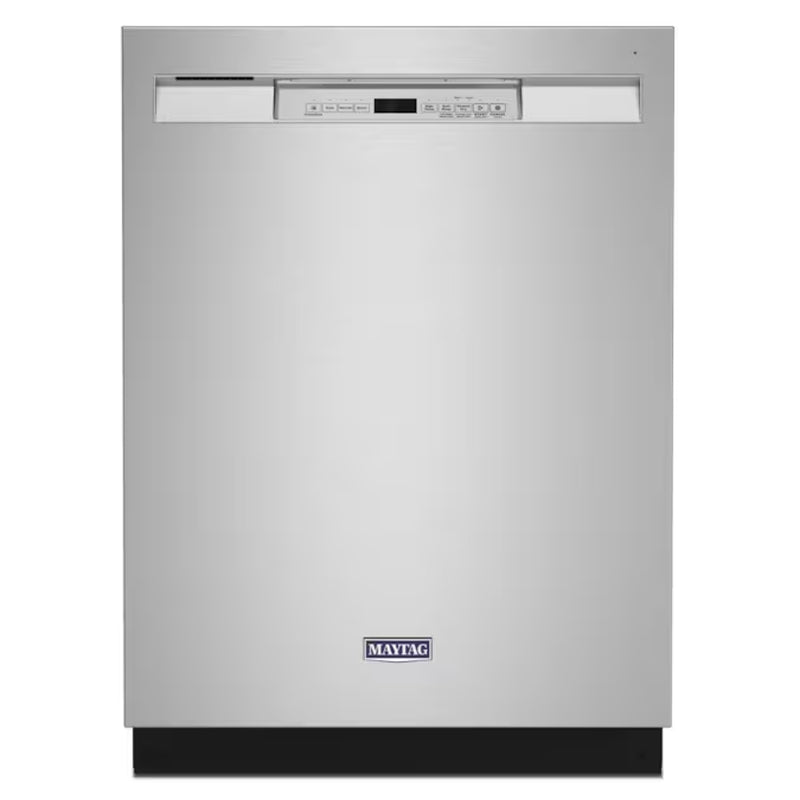 Dual Power Filtration 24 Inch Front Control Built-In Dishwasher ( Fingerprint Resistant Stainless Steel ) 50-Decibels Very Quiet Sound Level