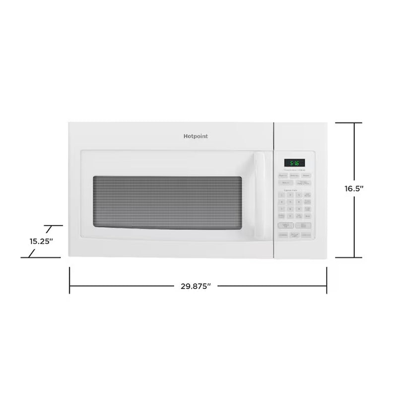 1.6-Cu. Feet 29.9-Inches Over-The-Range Microwave ( White )