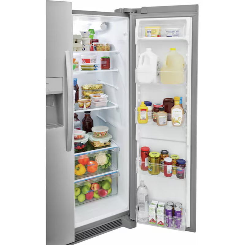 25.6-Cu Ft Side-By-Side Refrigerator with Ice Maker, Water and Ice Dispenser (Fingerprint Resistant Stainless Steel) ENERGY STAR