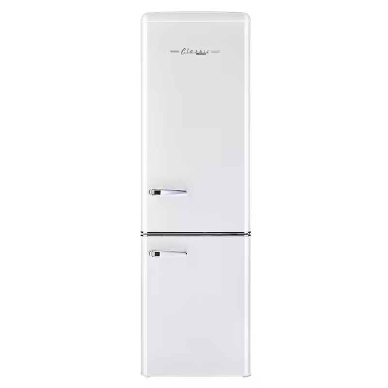 Off-Grid 10.0-Cu. Feet Counter-Depth Bottom-Freezer Refrigerator Marshmallow White )