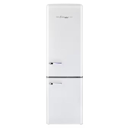 Off-Grid 10.0-Cu. Feet Counter-Depth Bottom-Freezer Refrigerator Marshmallow White )