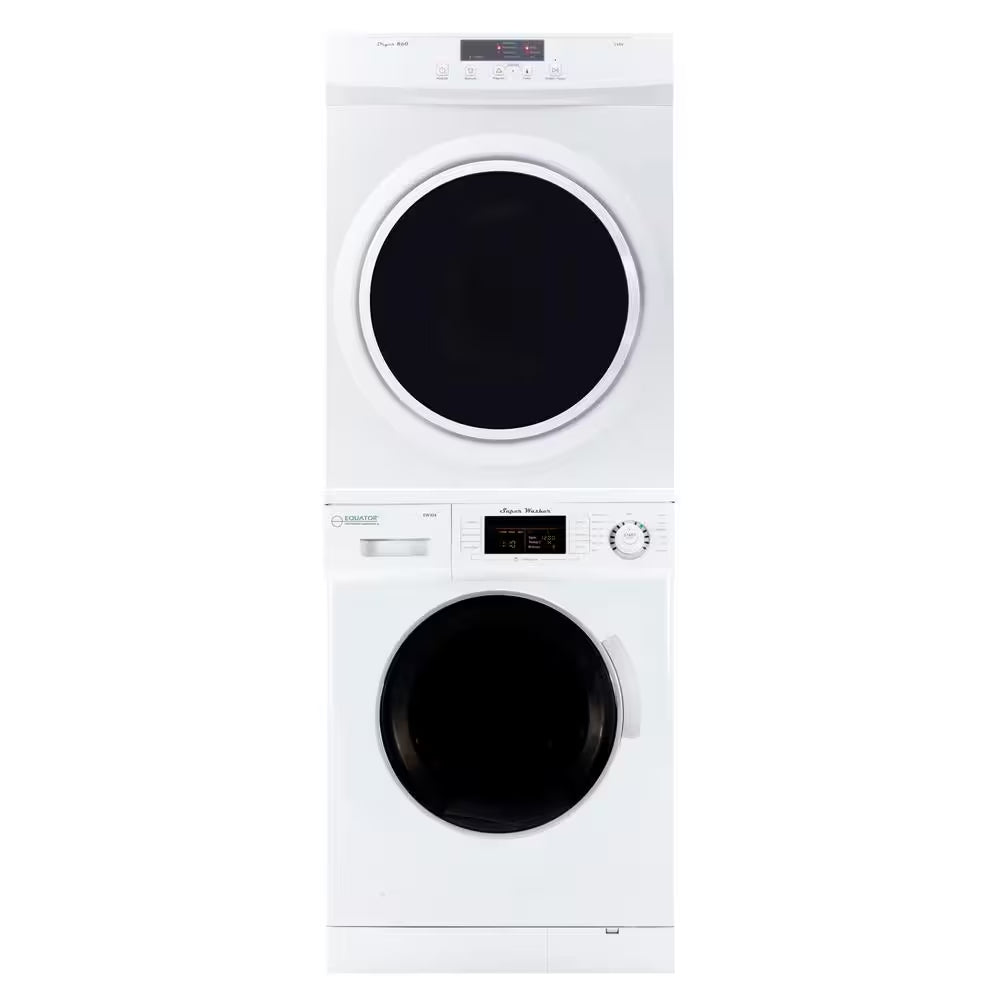 Pro3 Compact 110V Set Washer 1.6 Cu. Ft. +Dryer Vented 3.5Cu.Ft Sensor/Refresh