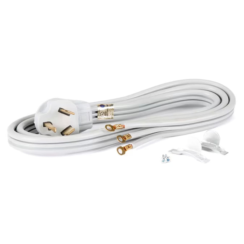 Appliance Cord 6-Ft 30 -Amp 3 -Prong Gray Dryer Appliance Power Cord