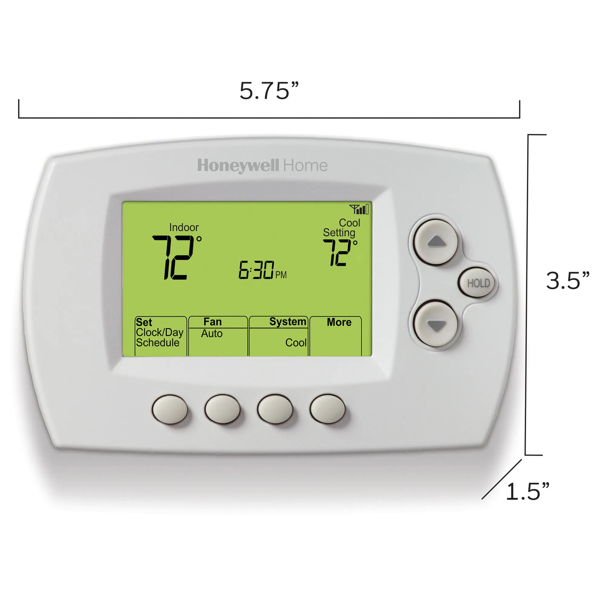 White Thermostat with Wi-Fi Compatibility