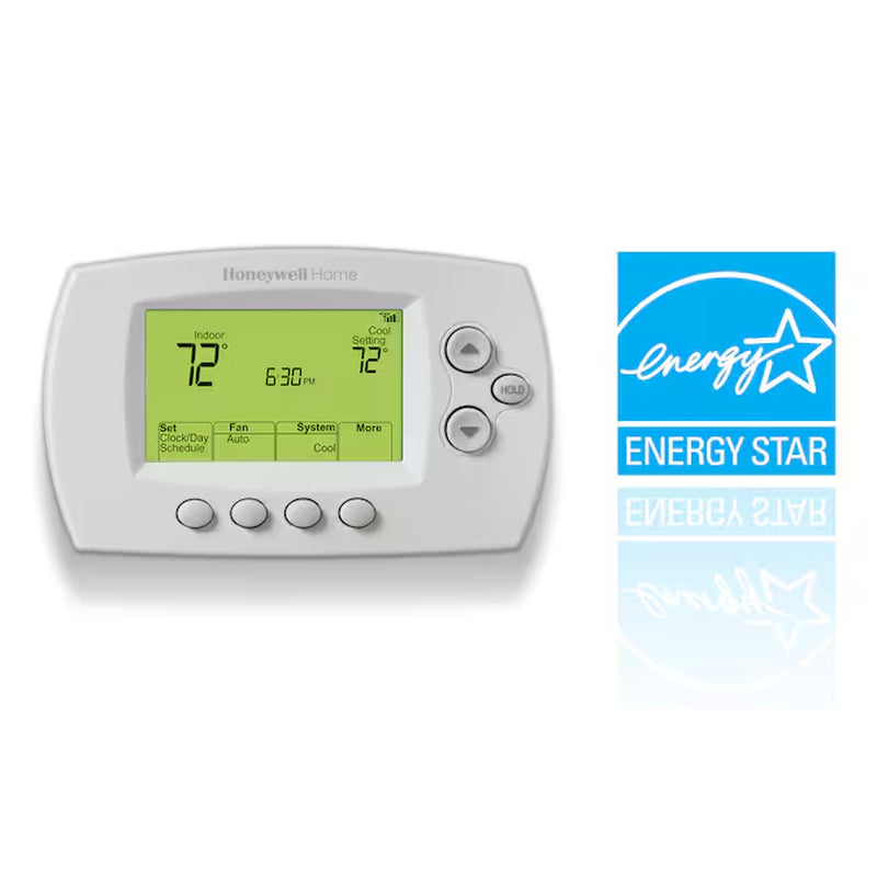 White Thermostat with Wi-Fi Compatibility