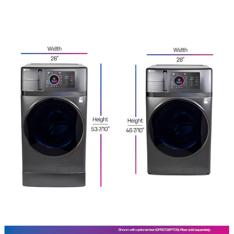 Profile 4.8-Cu Ft Capacity Carbon Graphite Ventless All-In-One Washer Dryer Combo (ENERGY STAR)