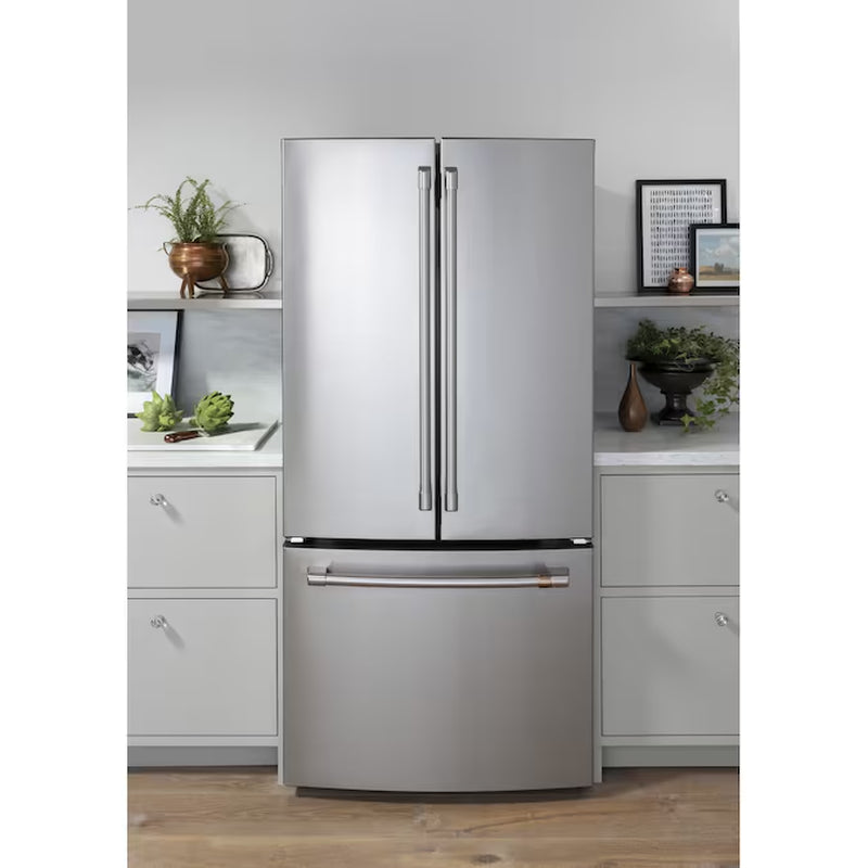 Counter-Depth 18.6-Cu. Feet 3 -Door French Door Refrigerator with Ice Maker with Water Dispenser ( Stainless Steel ) ENERGY STAR Certified