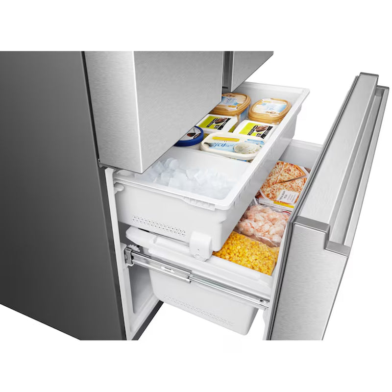 Pureflat Standard-Depth 26.6-Cu. Feet 3 -Door French Door Refrigerator with Ice Maker with Water Dispenser ( Fingerprint Resistant Stainless Steel ) ENERGY STAR Certified