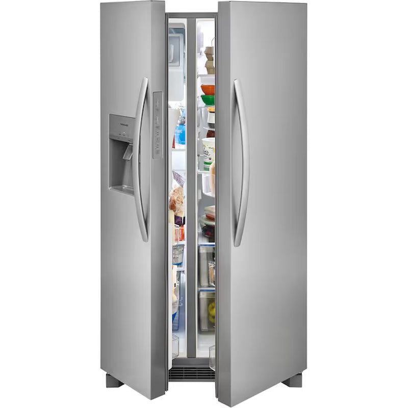 25.6-Cu Ft Side-By-Side Refrigerator with Ice Maker, Water and Ice Dispenser (Fingerprint Resistant Stainless Steel) ENERGY STAR