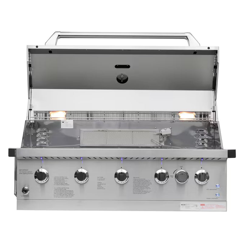 Ls Stainless Steel 5 -Burner Infrared Built-In Grill