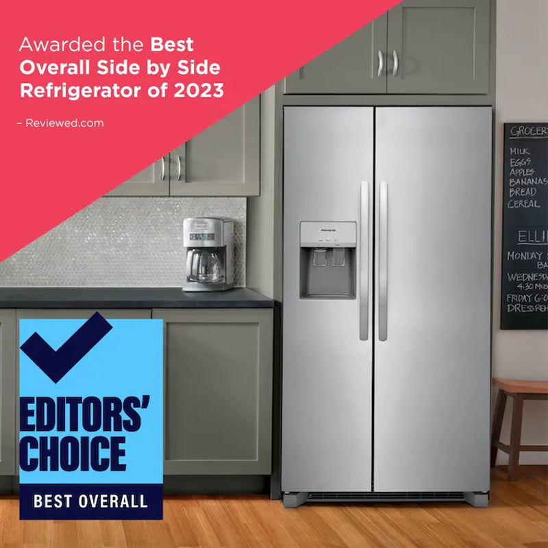 25.6-Cu Ft Side-By-Side Refrigerator with Ice Maker, Water and Ice Dispenser (Fingerprint Resistant Stainless Steel) ENERGY STAR