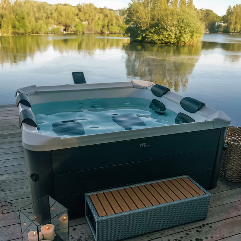 OSLO SPA 120 Jet 6 -Person Inflatable Square Hot Tub (Cover Included)