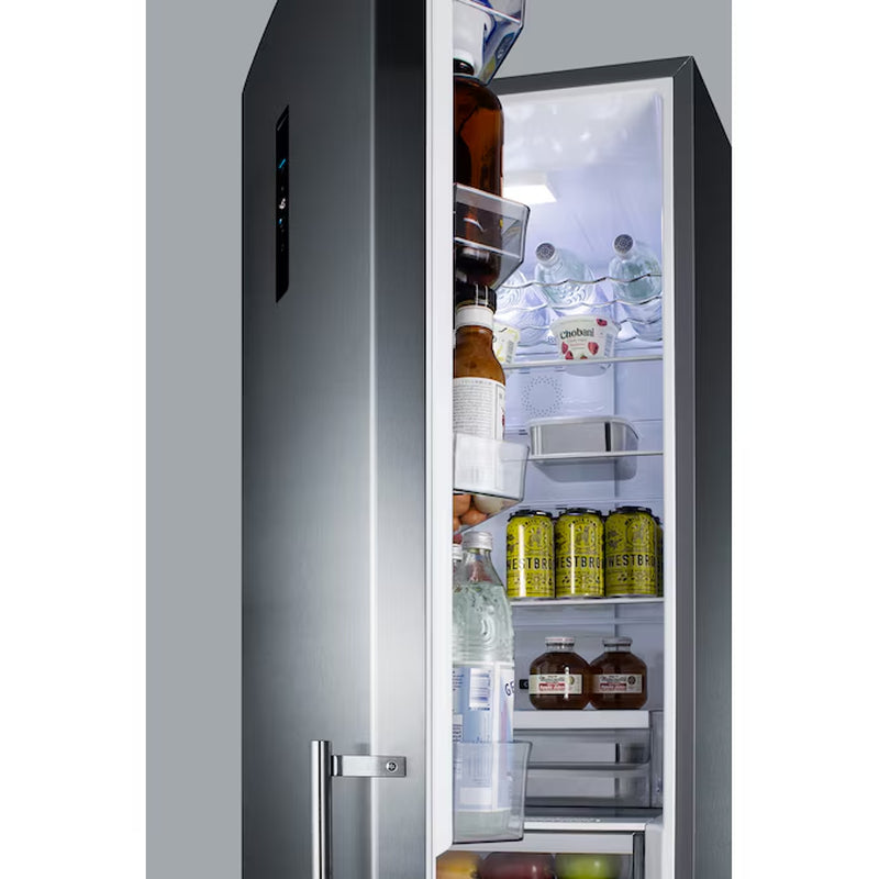 11.7-Cu. Feet Counter-Depth Bottom-Freezer Refrigerator Stainless Steel Doors and Gray Cabinet ) ENERGY STAR Certified