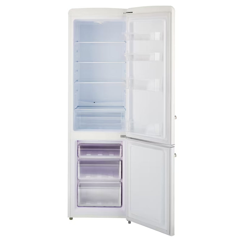 Off-Grid 10.0-Cu. Feet Counter-Depth Bottom-Freezer Refrigerator Marshmallow White )